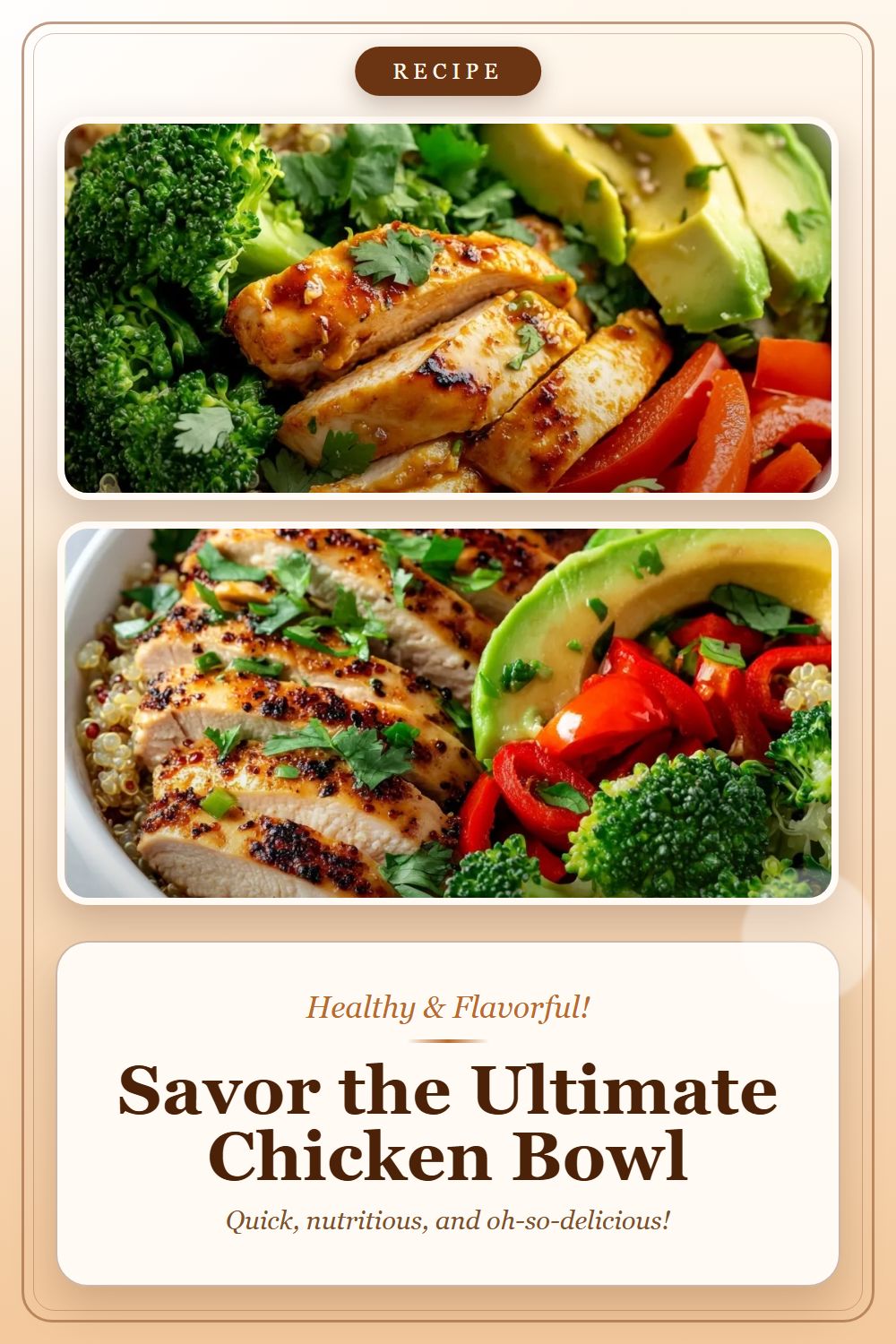 Pin: Healthy Chicken Bowl Better Than Takeout