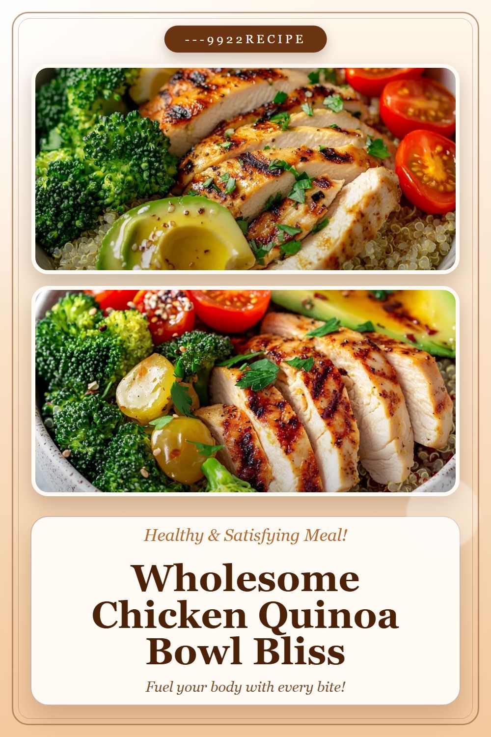 Pin: Simple Chicken Bowl for Weight Loss